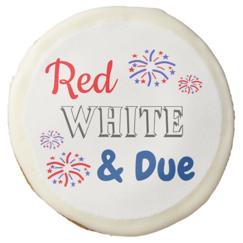 Red White  Due Sugar Cookie