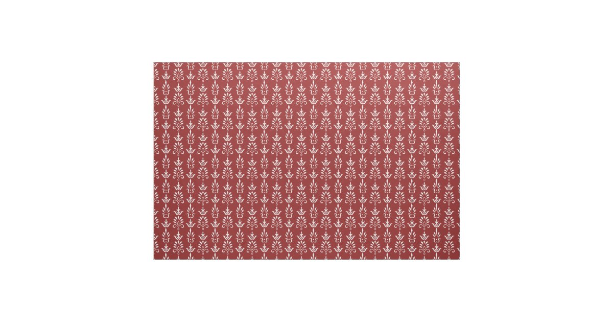 red and white damask pattern