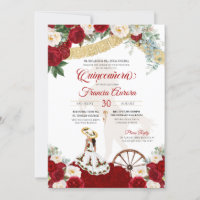 Elegant Quinceanera Invitations on 100% Recycled Paper