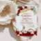 Red White Floral  Elegant Gold Charro Quinceanera