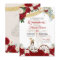 Red White Floral Elegant Gold - Charro Quinceanera