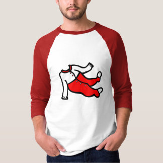 red & white footy PJ's T-Shirt
