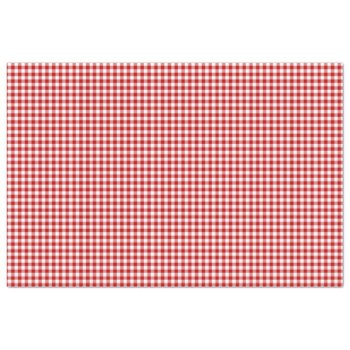 Red & White Gingham Pattern Tissue Paper by DesignedwithTLC at Zazzle
