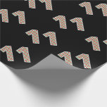 [ Thumbnail: Red, White, Green "11" 11th Event On Christmas Day Wrapping Paper ]
