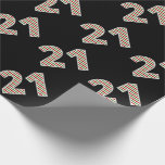 [ Thumbnail: Red, White, Green "21" 21st Event On Christmas Day Wrapping Paper ]