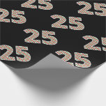 [ Thumbnail: Red, White, Green "25" 25th Event On Christmas Day Wrapping Paper ]