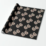 [ Thumbnail: Red, White, Green "66" 66th Event On Christmas Day Wrapping Paper ]