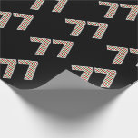 [ Thumbnail: Red, White, Green "77" 77th Event On Christmas Day Wrapping Paper ]