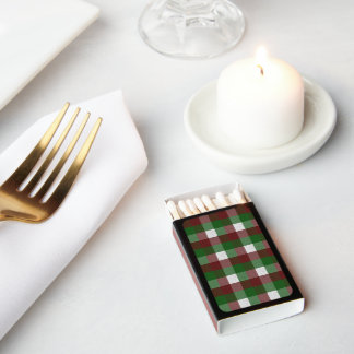 Red, White, Green Christmas Matchboxes