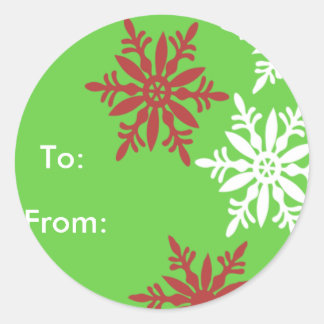 Red, White & Green Gift tags