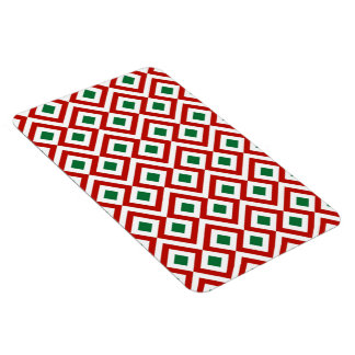 Red, White, Green Meander Magnet