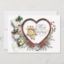 Red White & Green Modern Victorian Merry Christmas