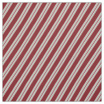 Red White Green Stripes Fabric