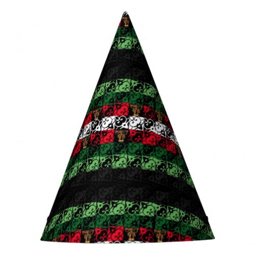 Red White Green Ugly Sweater Winter Holiday Party Hat