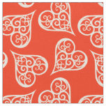 Red &amp; White hearts • Elegant Traditional Christmas Fabric