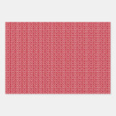 Red & White Hearts Script Love Valentine's Day Wrapping Paper Sheets ...