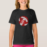 red white her volleyball team colors jersey number T-Shirt