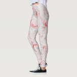 red white holidays christmas candy cane pattern leggings