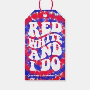 Red White I Do 4th July Bachelorette Party Gift Tags