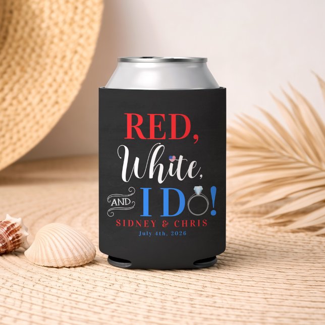 Red White & I Do  Can Cooler (Creator Uploaded)