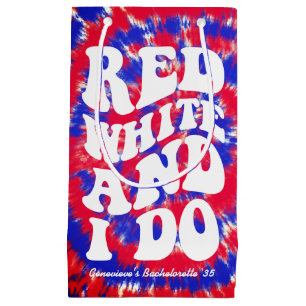 Red White I Do Fourth of July Bachelorette Party Small Gift Bag