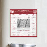 Red White Life Coach Motto 2025 Calendar Magnet<br><div class="desc">The Professional Red White Life Coach Motto 2025 Calendar Magnet, part of the Life Coach Red & White Branding Package collection, is the ideal promotional tool for your company. This sleek square magnet features a white and red design, with a 2025 calendar and customizable spaces for your logo, business name,...</div>
