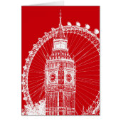 Red & White London postcard (Front)