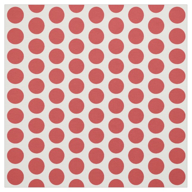 Red White Mini Polka Dots Fabric (Swatch)