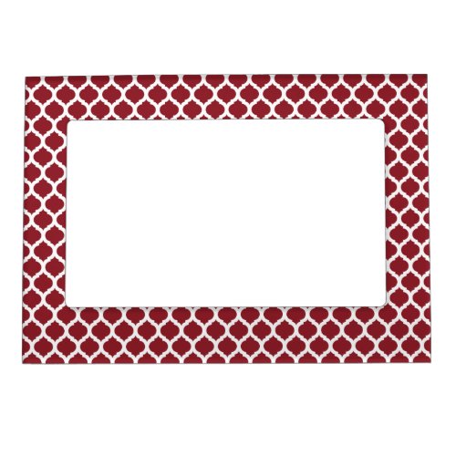 Red  White Moroccan Magnet Picture Frame