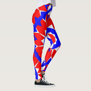 Red White N Blue Leggings
