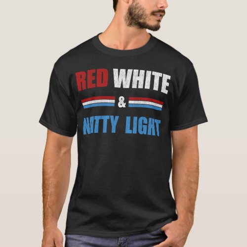 Red White  Natty_Light For Mens Womens Beer Lover T_Shirt