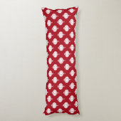 red white paper lanterns oriental pattern body pillow (Back (Vertical))