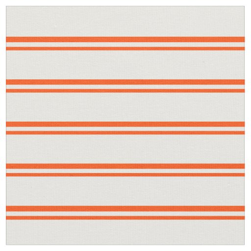 Red & White Pattern of Stripes Fabric