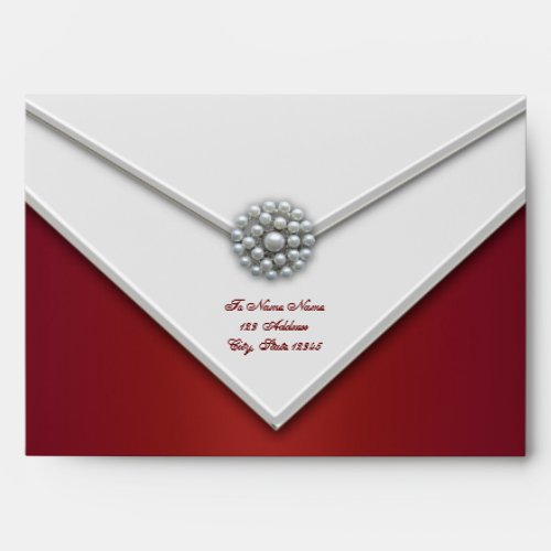 Red White Pearls Red Envelopes