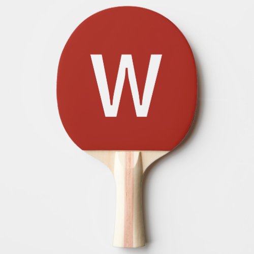 Red & white Personalized Ping Pong Ball Paddle