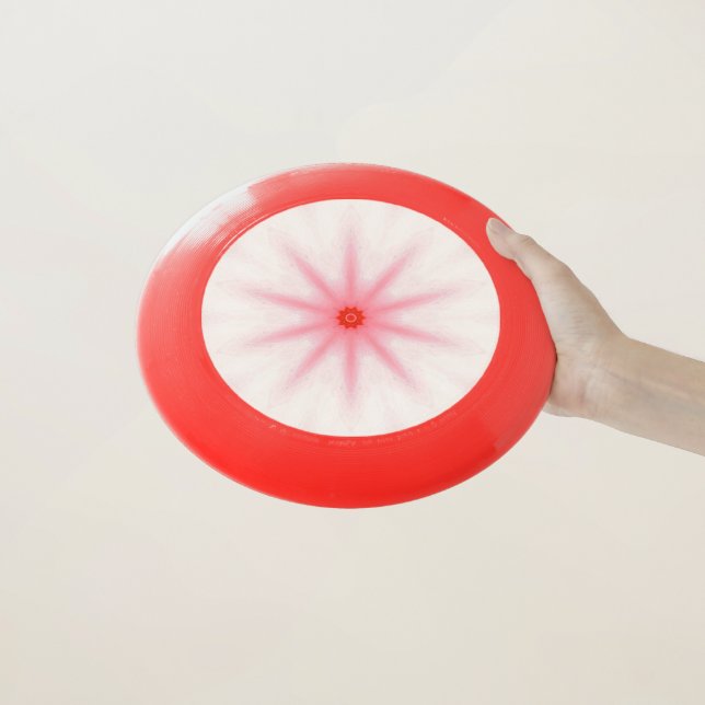 Red White Pink Candy Mint Kaleidoscope Frisbees (In Hand)