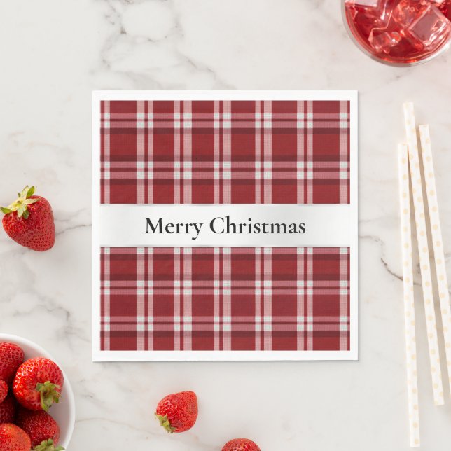 Red White Plaid Napkins (Insitu)