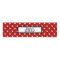 Red White Polka Dot Birthday Water Bottle Label