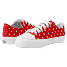 red polka dot shoes