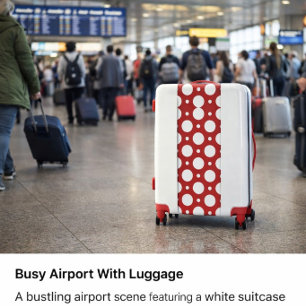 Red & White Polka Dot Suitcase