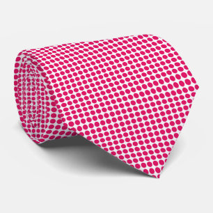 Red White Polka Dots Neck Tie