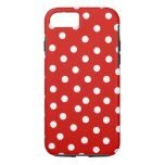 Red White Polkadot Iphone 8/7 Case at Zazzle