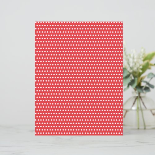 Red  White Polkadots Christmas Scrapbook Paper