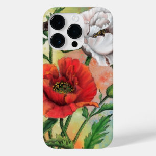 Red White Poppy Case-Mate iPhone 14 Pro Case