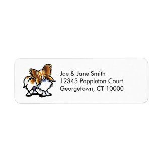 Red White Proud Papillon Label