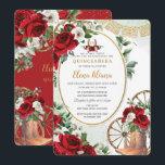 Red White Roses Charro Boots Sweet 16 Quinceañera Invitation<br><div class="desc">Personalize this vibrant red and white floral Quinceañera / Sweet 16 birthday invitation easily and quickly. Simply click the customize it further button to edit the texts, change fonts and fonts colors. Featuring bright red, white roses , floral adorned cowboy boots and wild west elements. Matching items available in store....</div>