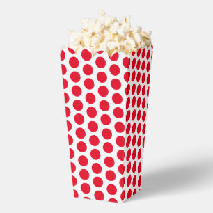 Red White snow snowflakes, polka dots gift Favor Boxes