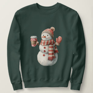 Red White Snowman Christmas Sweatshirt