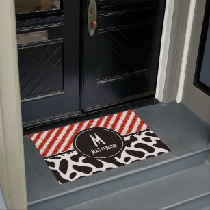 Black & White Striped Doormat – blackandwheatco