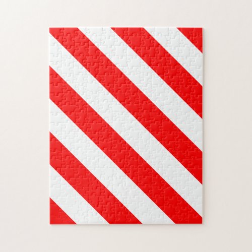 Red White Stripe Frustrating Jigsaw Puzzle
